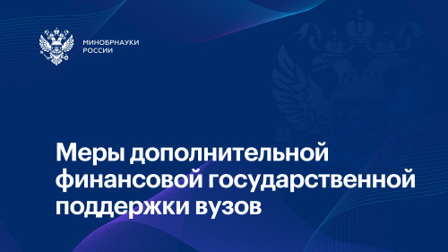 Меры дополнительной финансовой государственной поддержки вузов